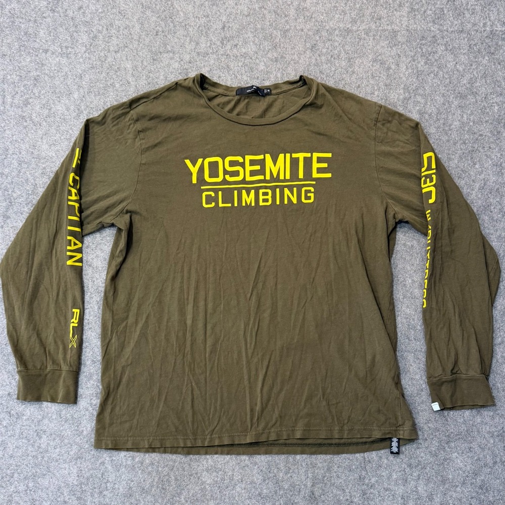 RLX Ralph Lauren Sport Yosemite Climbing Long Sleeve T-Shirt Men's Size XXL